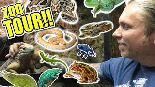 COMPLETE REPTILE ZOO TOUR!! CAGE BY CAGE!!! | BRIAN BARCZYK