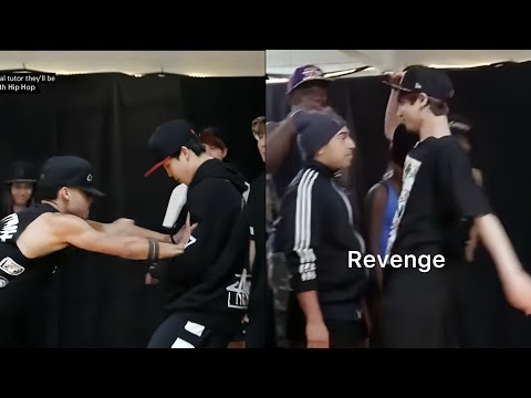 Jungkook's reaction when that guy pushed Jimin