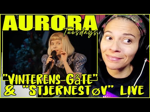 AURORA - Vinterens Gåte (Studio & Live) & Stjernestøv live | Reaction