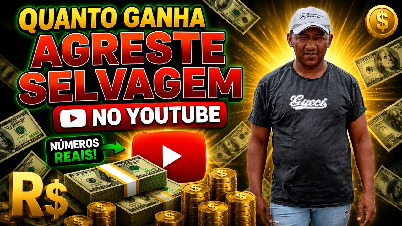 QUANTO GANHA O CANAL AGRESTE SELVAGEM ? | GANHOS REAIS 2026