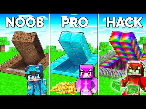 Minecraft Bunker: NOOB vs PRO vs HACKER