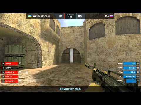 Na`Vi vs. M5 dust2 map 2
