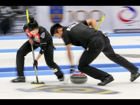 CURLING:  KOR-AUT WCF World Mixed Doubles Chp 2016 - GROUP B