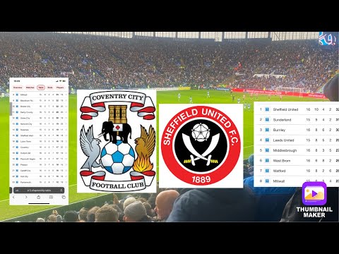 Coventry city vs Sheffield united 2-2