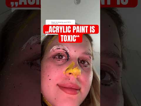 I painted my face with Acrylic Paint