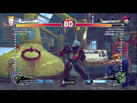 ACE E I RI N (Guile) vs Flonne1509sai (Akuma) AE2012 Ranked Match *HD*