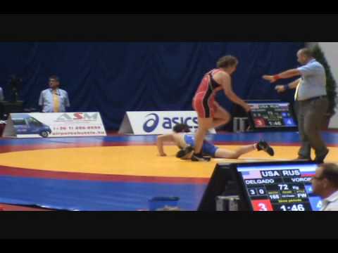 Natalia Vorobieva (RUS) dec. Brittany Delgado (USA) 72 kg Junior Worlds