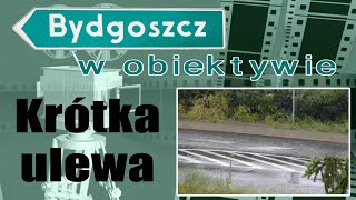 Rzeka im. Lecha Kaczyńskiego w Bydgoszczy po deszczu