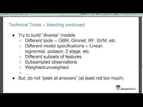Learn Kaggle techniques from Kaggle #1, Owen Zhang - YouTube