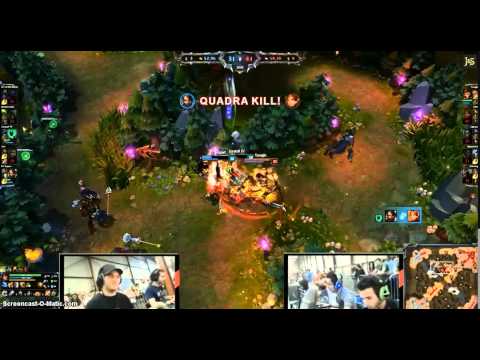 pentakill de skyyart avec nidalee reaction magique