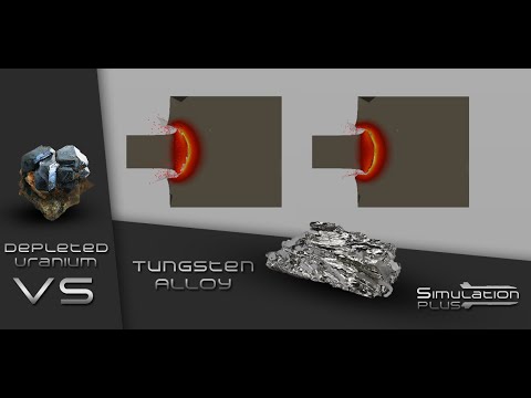 Depleted Uranium Vs Tungsten Alloy | Armour Piercing Simulation
