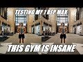 WHATS MY ONE REP MAX?!? | THIS GYM IS INSANE!!