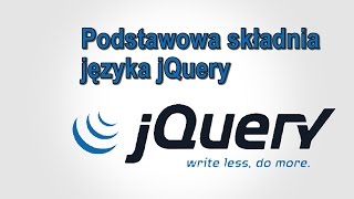 Kurs jQuery #1 - Podstawowa składnia jQuery