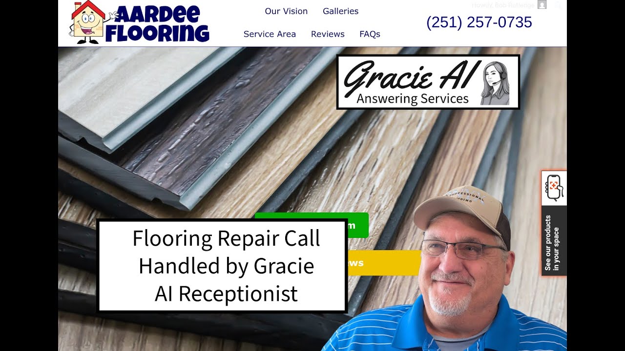 Flooring Repair Call Handled by Gracie | AI Receptionist for Aardee Flooring