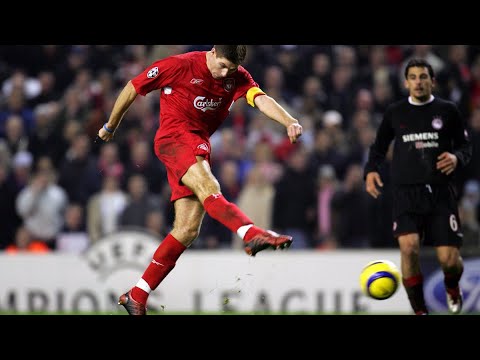Steven Gerrard Goal vs Olympiacos 2005 Champions League