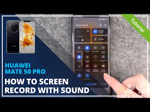 HUAWEI Mate 50 Pro - How to screen recording with audio • 📱 • 🎥 • 🎤 • | Tutorial