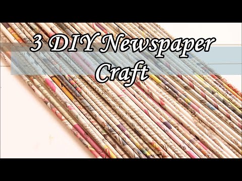 3 DIY Newspaper Craft | Best out of Waste Craft Ideas | NewsPaper Flower Vase & Photoframe Video
