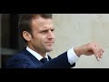 French President Macron playing football