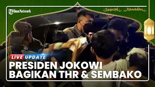 Warga Kota Bogor Histeris Disapa Jokowi, Presiden Bagi-bagi THR dan Puluhan Sembako di Jalan Otista
