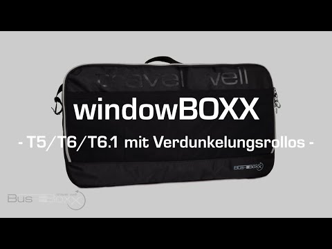 BUS-BOXX  ● windowBOXX T5/T6/T6.1 mit Verdunkelungsrollos ●