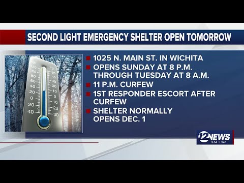 Second Light Emergency Shelter opening tomorrow