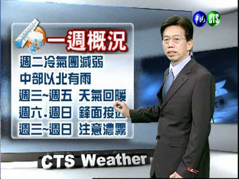 二月二十七日華視晚間氣象