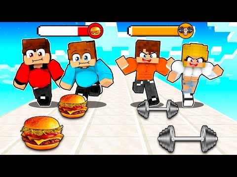 Epischer Wettlauf! - DICK gegen STARK in Minecraft! (Sebek, Alek, Pati, SmileSlow)