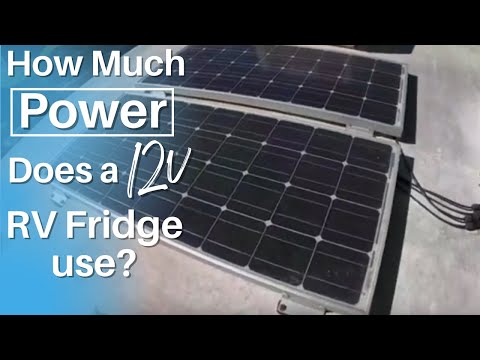 how much power does a 12v dv rv fridge use?