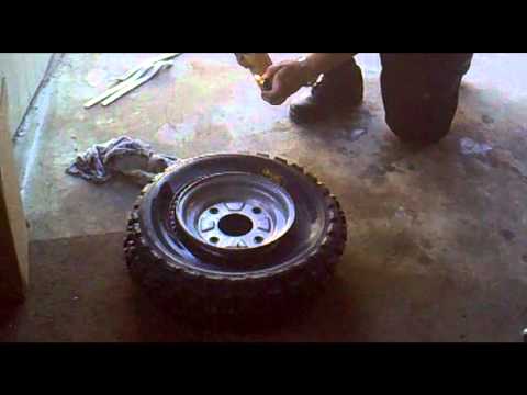 comment monter un pneu de quad