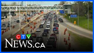 'It's been unreal': Hwy 417 construction jams Ottawa side streets