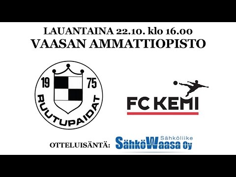 22.10.2016 Ruutupaidat – FC Kemi (koko ottelu)