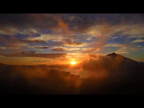 Drone video – Mount Batur & Lake Batur, a volcanic paradise on the Island of Bali.