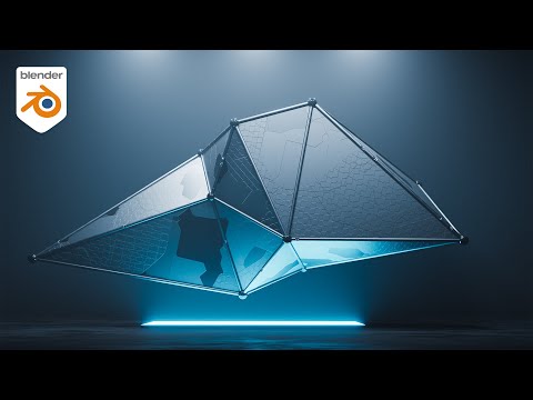 Sci-fi style Geometry Nodes Modeling in Blender 3.0 & Eevee