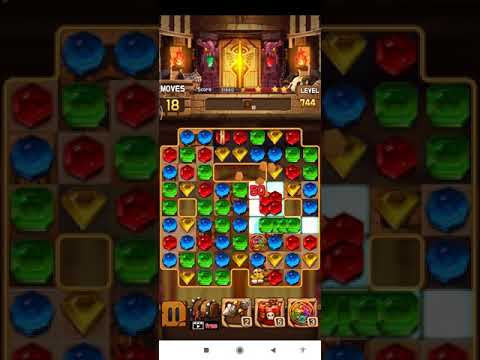 Jewel Legacy 💎 Level 744 ⭐⭐⭐ - Jewels & Gems Match 3 Puzzle 2021 no Booster 👑 Android Gameplay ✅