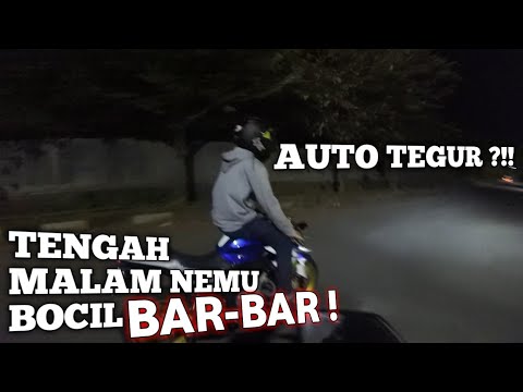 NAIK MOTOR YG BENER WOY! JAM 1 MALAM KETEMU BOCIL BAR-BAR!!!TEGUR GA YA ?