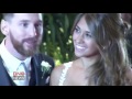RAW Lionel Messi Shares Kiss With Wife Antonela Roccuzzo After Home Town Wedding In Argentina