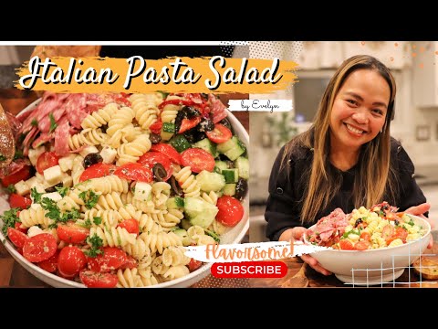 Italian Pasta Salad with HOMEMADE Dressing Recipe | Flavorsome