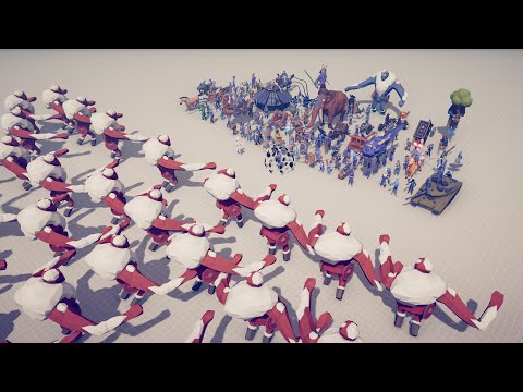 ALL UNITS vs ARMIES - Totally Accurate Battle Simulator TABS