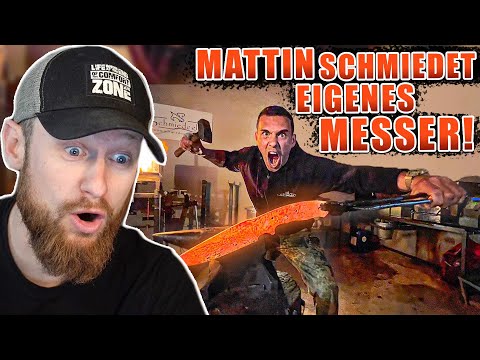 SURVIVAL MATTIN schmiedet sein EIGENES MESSER! | Fritz Meinecke reagiert