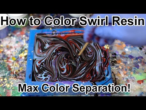 How to Make Color Swirl Pen Blanks (Perfect Color Separation)