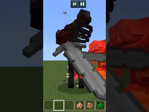 Mutant wither skeleton vs Mutant piglin fight 😨😳😳#minecraft #shorts #fight