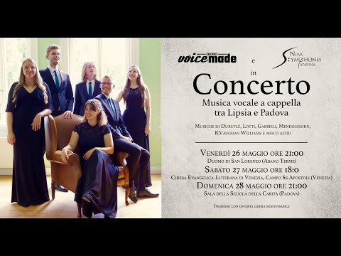 Invito a concerti Musica a cappella tra Lipsia e Padova