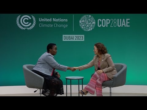 Professor Lindiwe Majele Sibanda speaks with CGIAR EMD Dr. Ismahane Elouafi