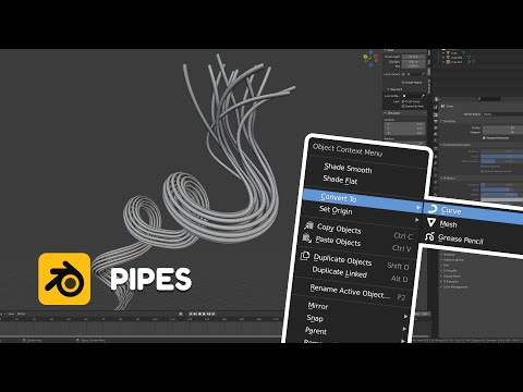 Pipes and Cables in Blender - Quick Tip