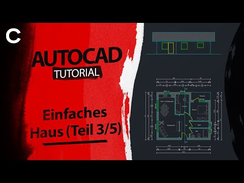 AutoCAD Haus zeichnen (Teil 3) - Einrichtung und Bemaßung - AutoCAD Tutorial Deutsch