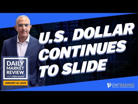 CMTrading Daily Market Review January 16th, 2023 - U.S. Dollar continues to slide.