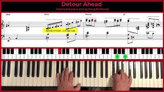 Detour Ahead - jazz piano tutorial