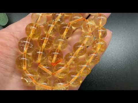 Цитрин натуральний 10мм, круглий