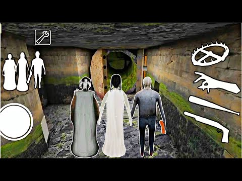 Playing As Granny, Grandpa, Slendrina And Spider Angelina In Granny 1 Mode Menu #2 #viralvideo