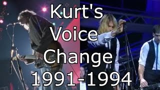 Nirvana - Drain You - Kurt&#39;s Voice Change 1991-1994 (Live Mix)